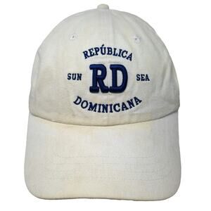 Morpho Dominican Republic Baseball Cap White One Size RD Sun Sea Ya Tu Sabe Hat